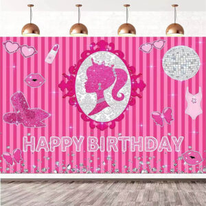 Barbie Fairy party wall background decoration 150x100cm, Auckland NZ