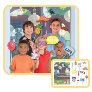 Bluey scene setter and photo props, party decoration Auckland NZ