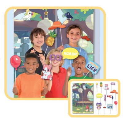 Bluey Scene Setter with Photo Props Bluey scene setter and photo props, party decoration Auckland NZ