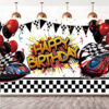Sports car party wall backdrop banner PWB12 150x100cm premium fabric, Auckland NZ