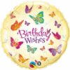 Fairy Party Birthday Wishes Butterflies foil balloon Birthday Wishes Butterflies foil balloon 18 inch helium quality, Auckland NZ