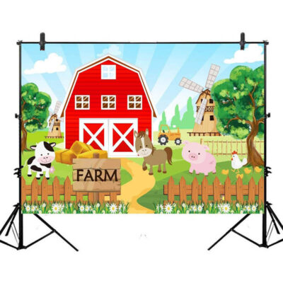 Farm party wall background decoration 150x100cm, Auckland NZ