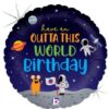 Outer Space Birthday Foil Balloon