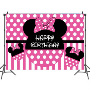 Mickey Minnie Mouse party wall backdrop banner PWB28 premium fabric, Auckland NZ