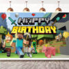 Minecraft theme wall background decoration 150x100cm, Auckland NZ