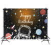 Outer space Happy Birthday wall background 150x100cm, Auckland NZ
