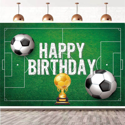 Soccer party wall background decoration 150x100cm design A, Auckland NZ