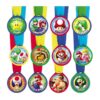 Super Mario Brothers mini award medals — pack of 12, plastic and fabric, Auckland NZ