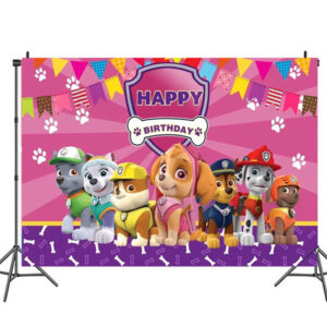 PAW Patrol party Happy Birthday wall background decoration 150x100cm, Auckland NZ