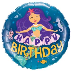Happy Birthday Mermaid Foil balloon