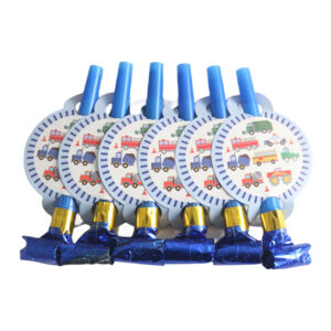 Transportation party blowouts vehicle construction themed 6 pieces, Auckland NZ
