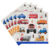 Transportation party napkins cars trucks 17x17cm 20 pieces, Auckland NZ