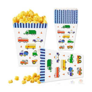Transportation party popcorn boxes 9x13cm 6 pieces, Auckland NZ