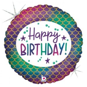 Glitter Mermaid BIRTHDAY foil balloon #36854