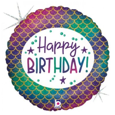 Glitter Mermaid BIRTHDAY foil balloon #36854
