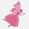 Fairy silhouette holographic foil balloon 132cm 52 inch helium quality, Auckland NZ