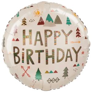 Jungle Party Wilderness Happy Birthday 18inch Foil Balloon