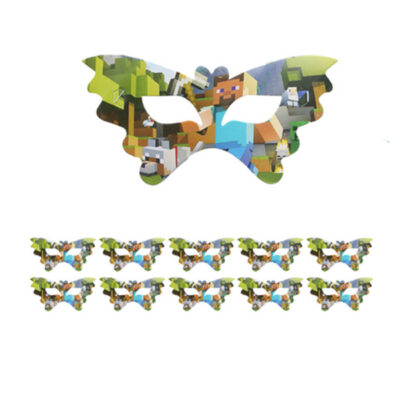 minecraft mask2 Minecraft party paper eye masks 10 pieces video game themed, Auckland NZ