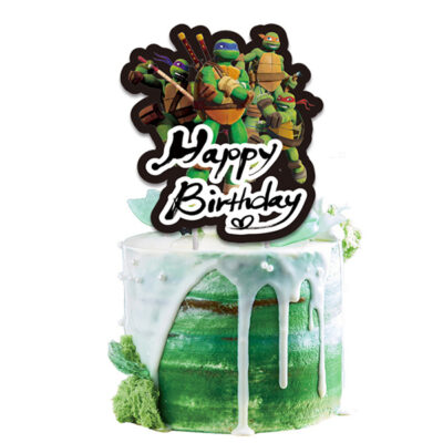 Ninja Turtles cake topper Teenage Mutant Ninja Turtles Happy Birthday cake topper TMNT, Auckland NZ