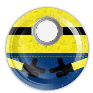 Despicable Me Birthday Plates 10PCS- Minion Overalls Themed Disposable Party Plates for Kids Supplies