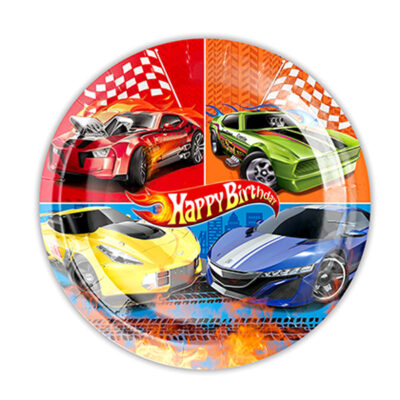 Race car Happy Birthday plates 7 inch 10 pieces, Auckland NZ