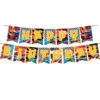 Race car birthday banner Hot Wheels bunting 16x20cm pennants, Auckland NZ