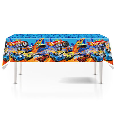 car theme tablecloth Race car birthday tablecloth Hot Wheels 180x108cm, Auckland NZ