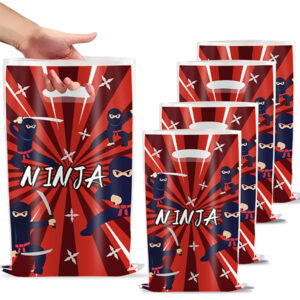 Ninja party warrior themed loot bags 10 pieces boys birthday, Auckland NZ