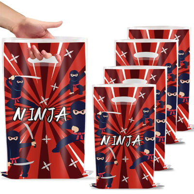 Ninja party warrior themed loot bags 10 pieces boys birthday, Auckland NZ