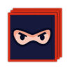 Ninja party disposable paper napkins boys warrior birthday, Auckland NZ