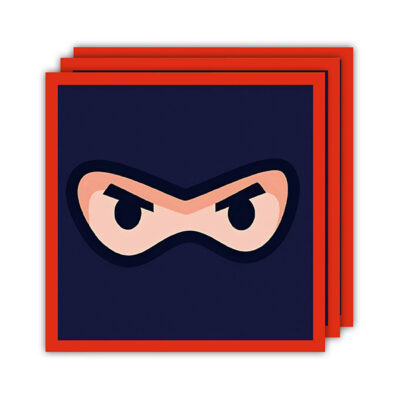 Ninja party disposable paper napkins boys warrior birthday, Auckland NZ