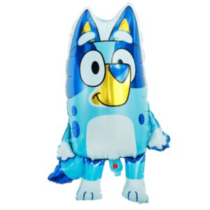 Bluey character shape foil balloon 71cm helium quality, Auckland NZ