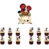 Mickey Mouse Theme Birthday Party Cake toppers set
