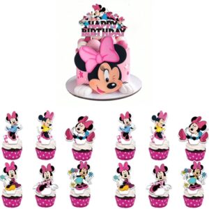 Minnie Mouse Theme Birthday cake decoration