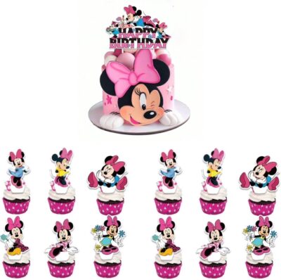 Minnie Mouse Theme Birthday cake decoration Minnie Mouse Theme Birthday cake decoration