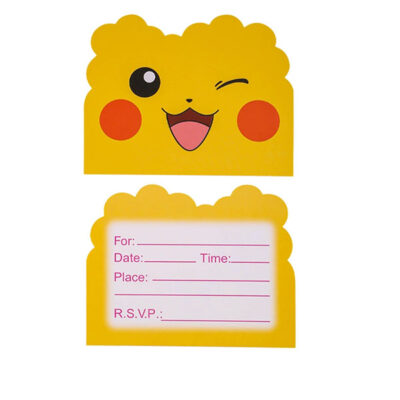 Pokémon Pikachu party invitations 10 pieces, Auckland NZ