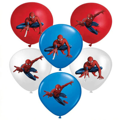 Spiderman latex balloon package 6 pieces kids superhero birthday, Auckland NZ