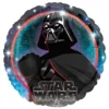 45cm Standard HX Star Wars Galaxy Darth Vader S60 Star Wars Galaxy Darth Vader foil balloon 45cm with holographic space background – Star Wars party balloon NZ, Balloons4you Auckland