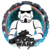 Star Wars Galaxy Stormtrooper foil balloon 45cm armed with blaster on holographic space background – Star Wars party balloon NZ, Balloons4you Auckland