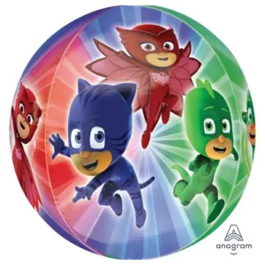 PJ Masks Orbz XL Clear Foil Balloon 38cm x 40cm Catboy Owlette Gekko Party Supplies Auckland NZ