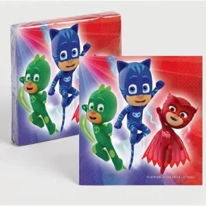 PJ Masks Lunch Napkins 33cm Catboy Owlette Gekko Party Supplies Auckland NZ