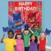 PJ Masks Scene Setter with Photo Props 1.8m Wall Decorating Kit Party Decorations Auckland NZ