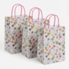 Peppa's Party Kraft Bags Peppa Pig's Party Paper Kraft Bags 21cm 8 Pack Pink Handles Party Favour Bags Auckland NZ