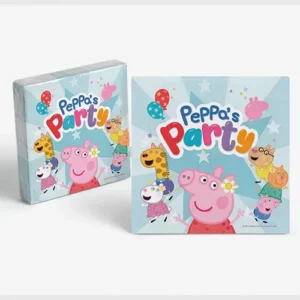 Peppa Pig's Party Lunch Napkins 16.5cm 16 Pack Peppa Friends Party Supplies Auckland NZ
