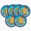 Pokemon Classic 23cm Round Paper Plates Pikachu Charmander Party Supplies Auckland NZ