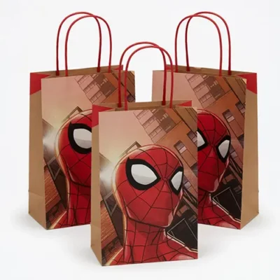 Spider-Man Webbed Wonder Paper Kraft Bags 21cm Party Favour Bags Superhero Party Auckland NZ
