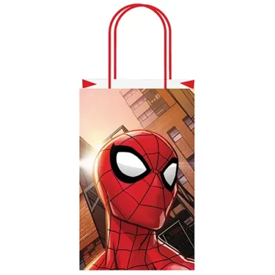 Spider-Man Webbed Wonder Paper Kraft Bags 21cm Party Favour Bags Superhero Party Auckland NZ