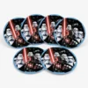Star Wars Classic paper plates 23cm 8pk featuring Darth Vader and Stormtroopers with red lightsabers – Star Wars party tableware NZ, Balloons4you Auckland