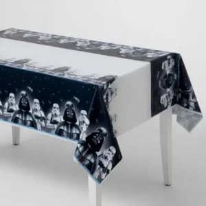 Star Wars Classic plastic tablecover 180cm x 130cm featuring Darth Vader and Stormtroopers – Star Wars party tableware NZ, Balloons4you Auckland