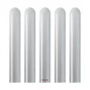 Kalisan 260 modelling balloons mirror silver chrome pack of 50, 2in x 60in biodegradable latex twisting balloons NZ — Balloons4you Silverdale Auckland